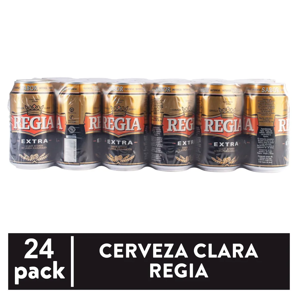 Cerveza Regia Lata Completa 24Pk - 8520 ml