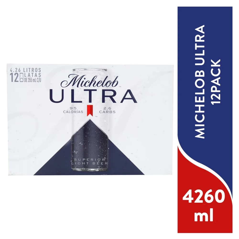 Cerveza Michelob Ultra lata 12 pack - 4260 ml