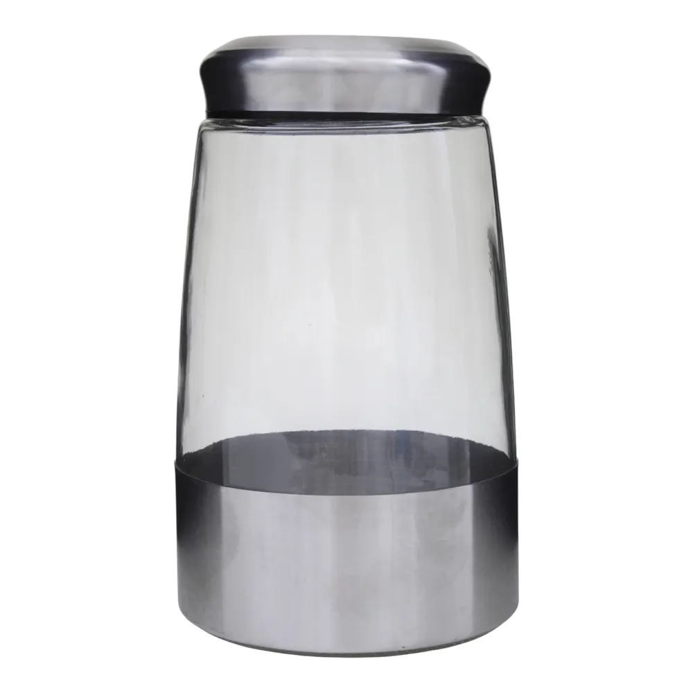 Canister De Vidrio Y Metal 1700Ml