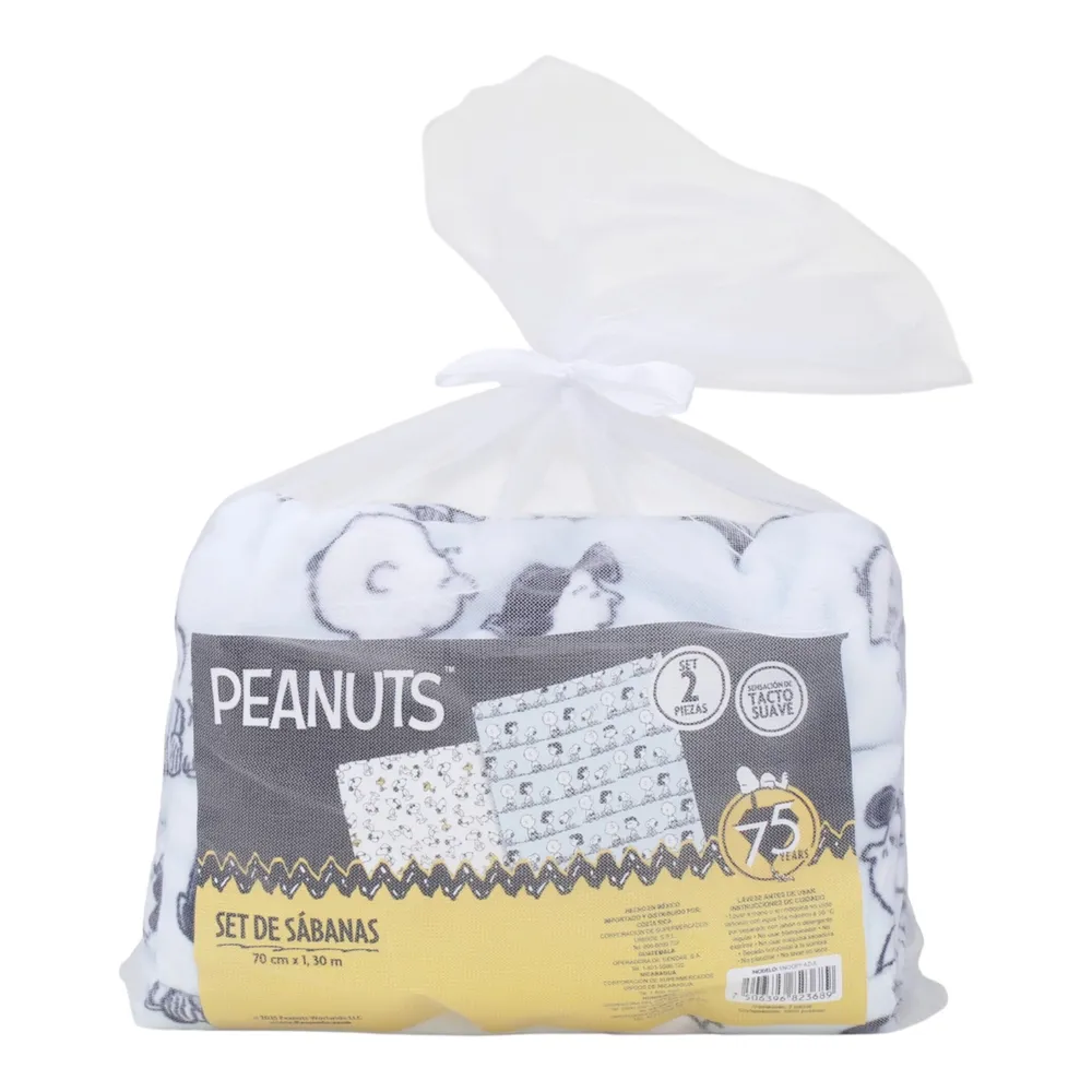 2pk Set De Sabanas Digital Snoopy