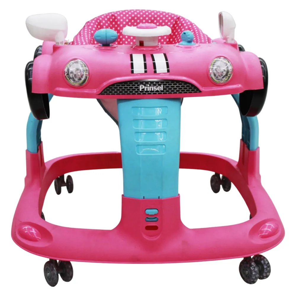 Andadera Auto Luxe Rosa