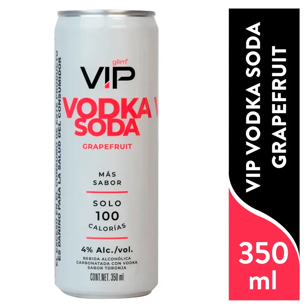 Bebida alcohólica Vip Vodka Soda Grapefruit - 355 ml