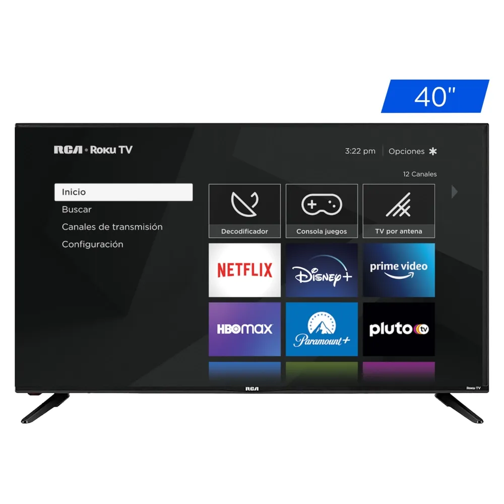 Pantalla RCA LED Smart RC40RK HD - 40 Pulgadas (1 in = 2.54 cm)