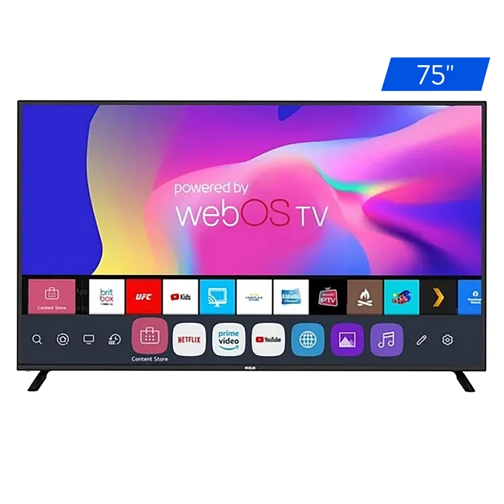 Pantalla RCA LED Smart Roku 4K - 75 pulgadas (1 in = 2.54 cm)