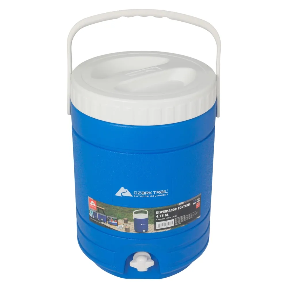 Dispensador portable Ozark Trail con capacidad de 4.75 gal
