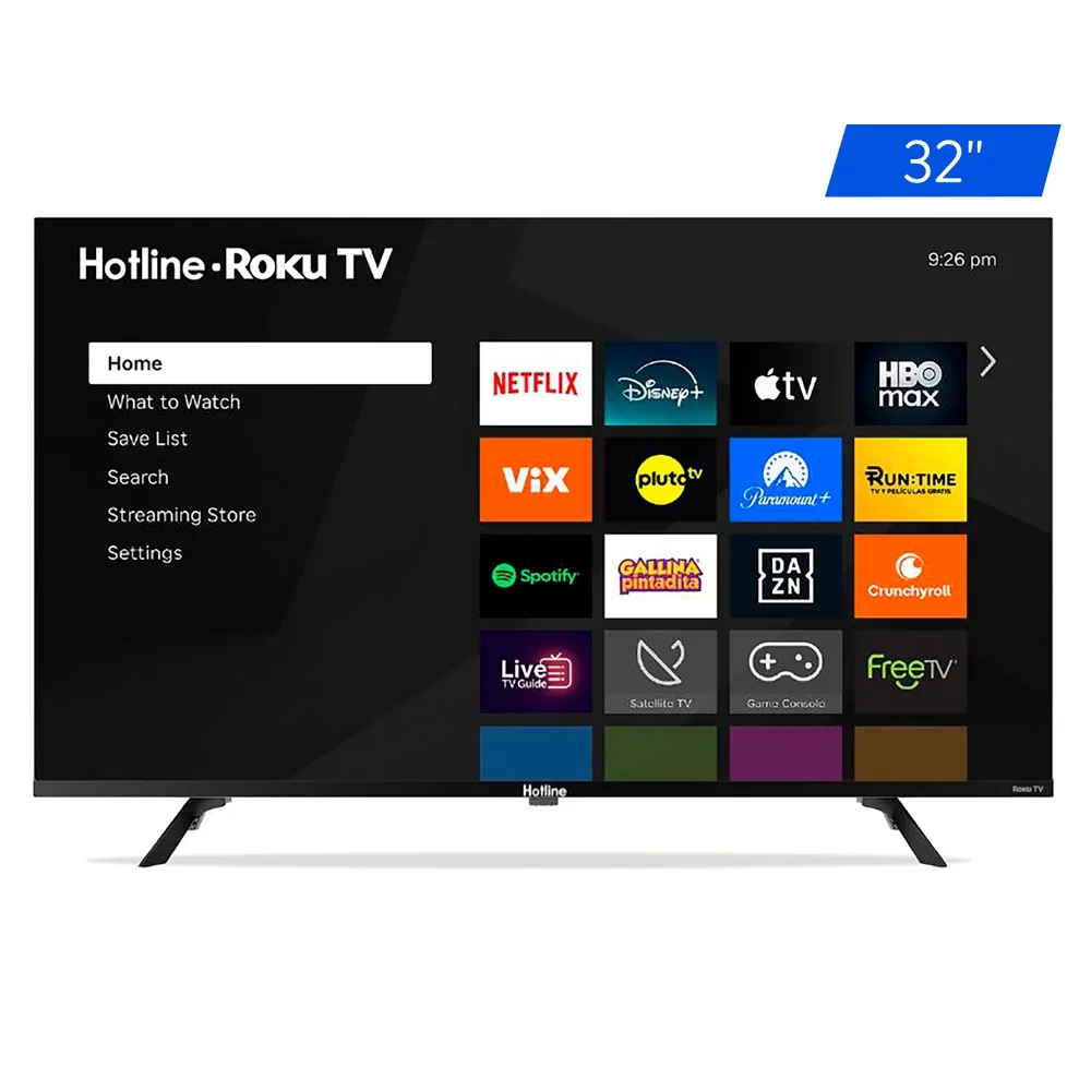 Pantalla Hotline Roku Qled - 32 Pulgadas (1 in = 2.54 cm)