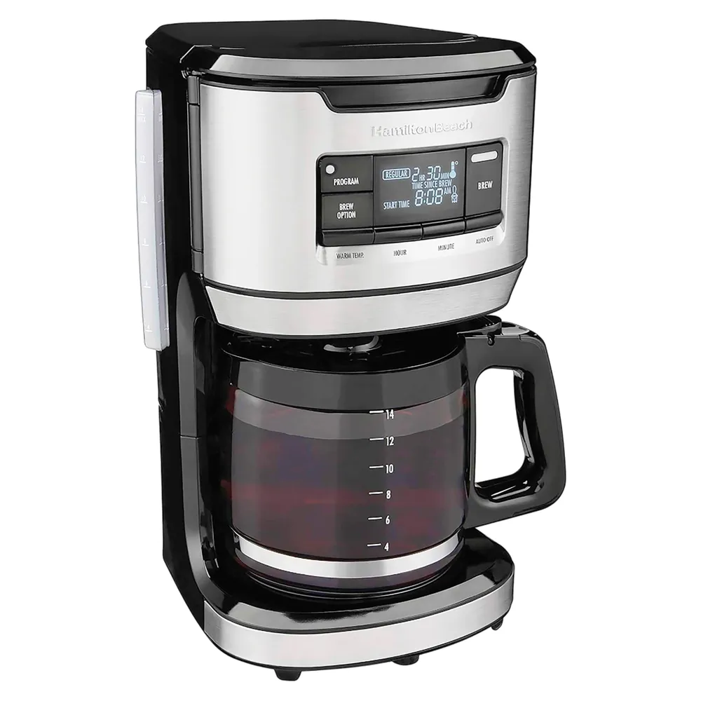 Cafetera Programable Hamilton Beach capacidad 14 tazas