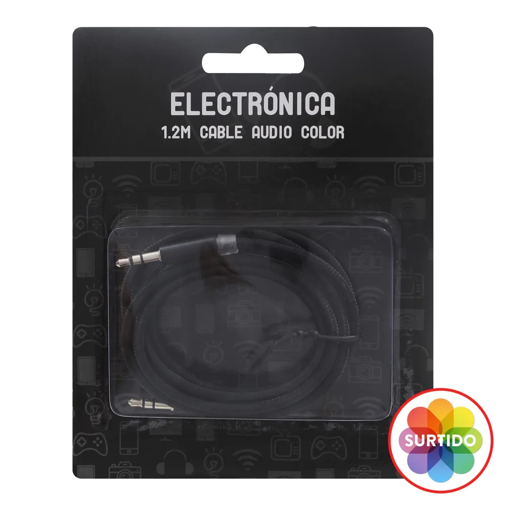 Cable de audio Electrónica tipo tela -1.2m