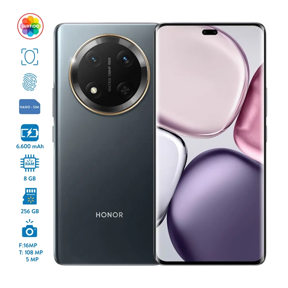 Celular Honor Magic 7 Lite 8GB RAM 256GB Almacenamiento