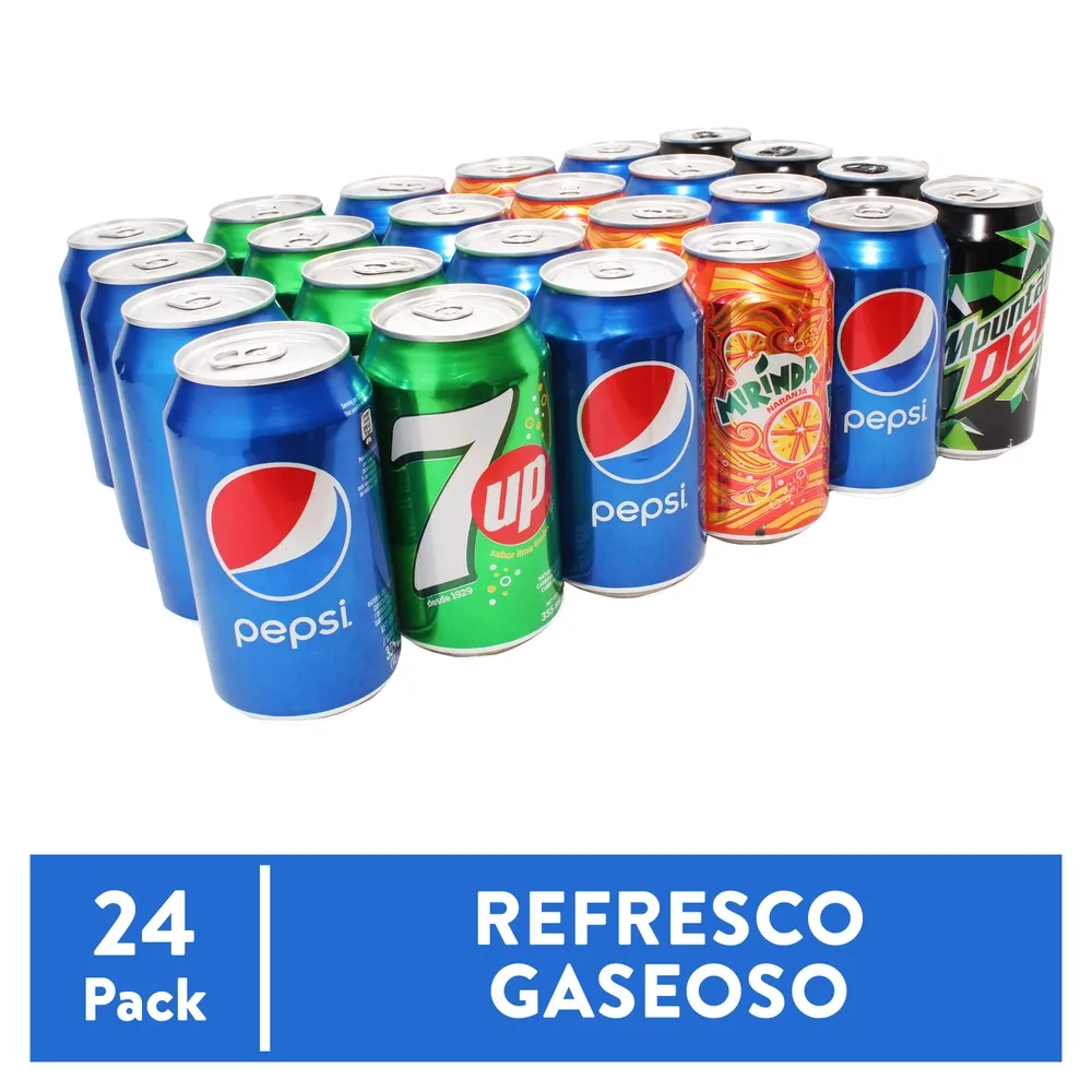 Gaseosa Pepsi Sabores Surtidos Lata 24 Pack 355 ml c/u - 8520 ml
