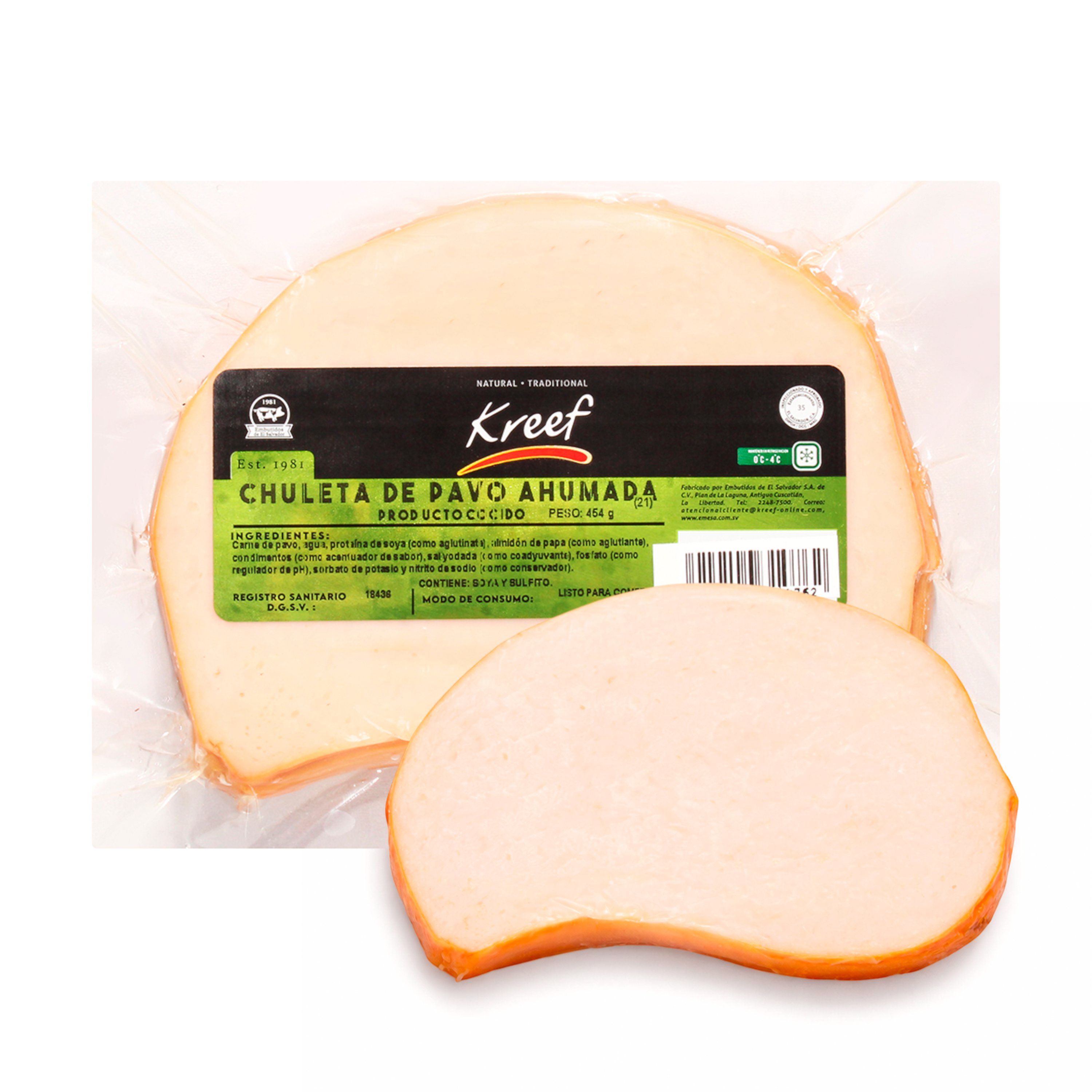 Kreef Chuleta De Pavo Ahumada 450 g.