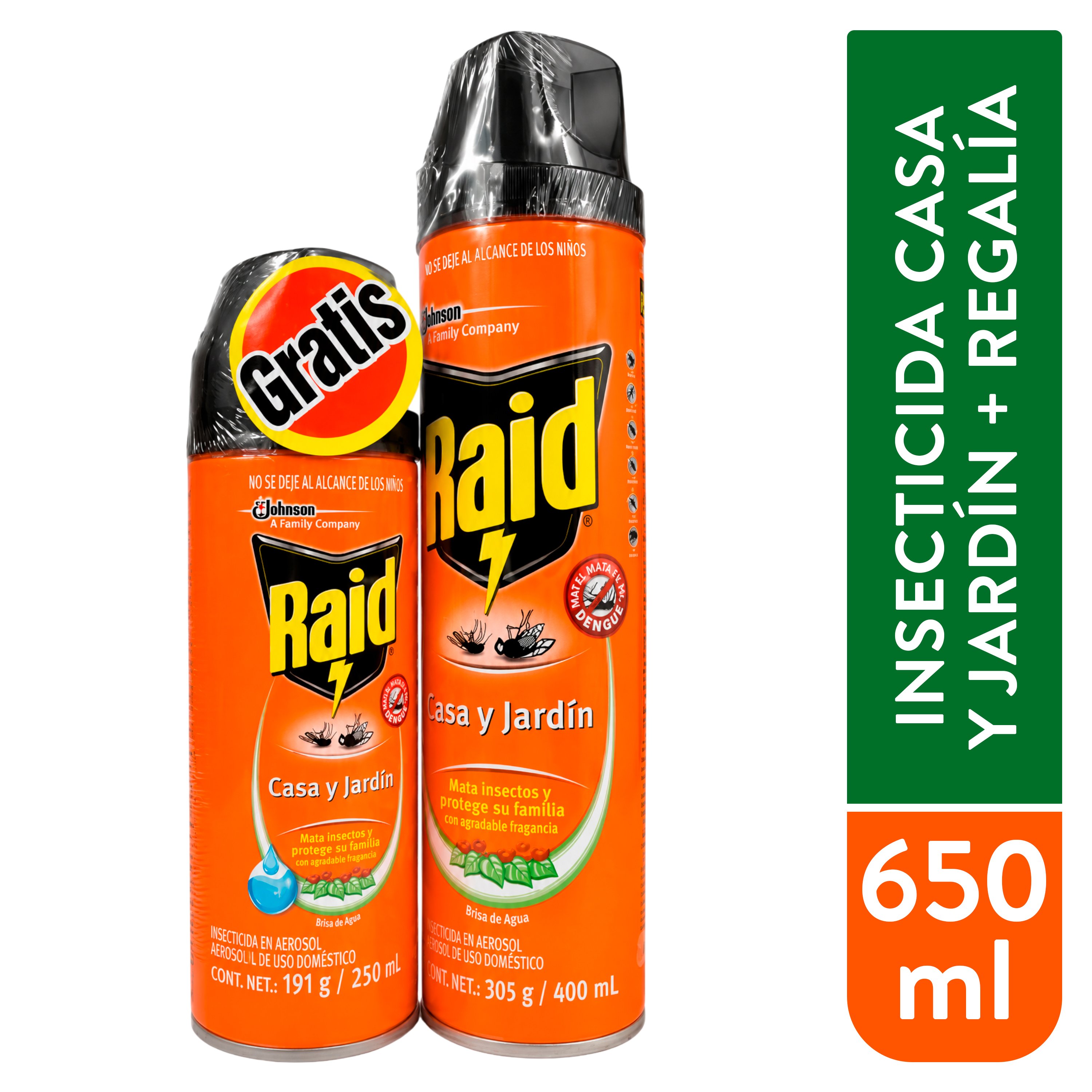 2pack Raid Casa Jardin 400m 226m 626ml